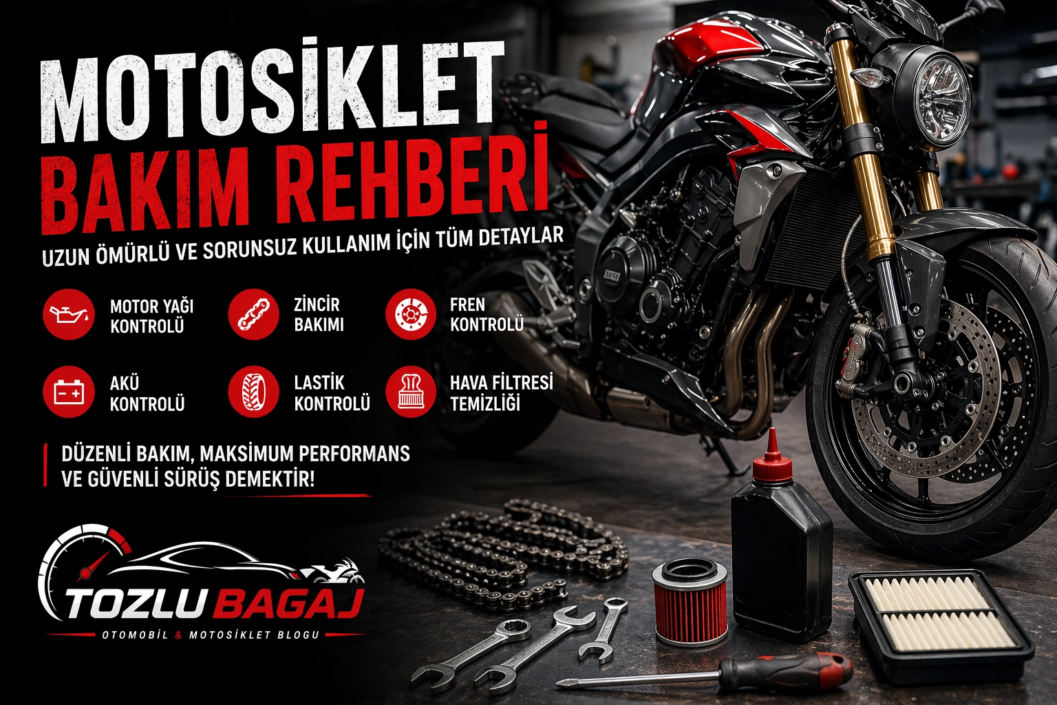 Motosiklet Bakım Rehberi Uzun Ömürlü ve Sorunsuz Kullanım İçin Tüm Detaylar